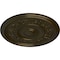 Ekena Millwork Tyrone Ceiling Medallion (Fits Canopies up to 6 3/4"), Hand-Painted Green Gold, 16 1/8"OD x 3/4"P CM16TYGGS - alternate 3